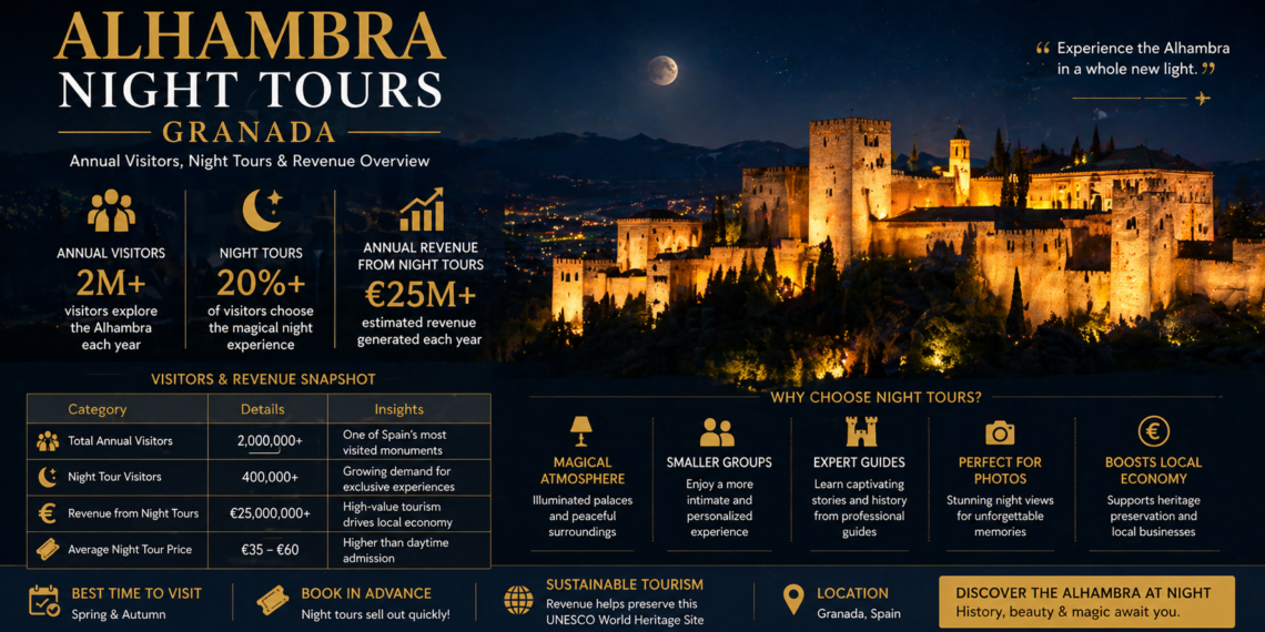Alhambra Night Tours: Visitors and Revenue Guide