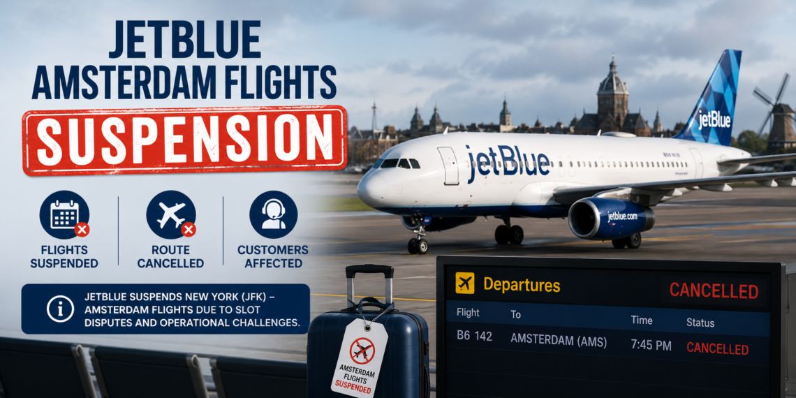 JetBlue Amsterdam Flights Suspension Update