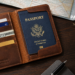 Leather Passport Wallet Travel Guide