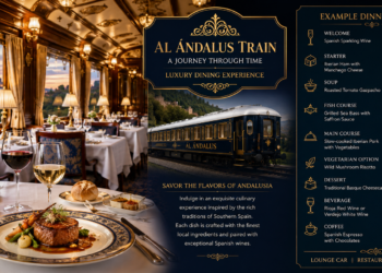 Al Ándalus Train Dinner Menu Examples Luxury Guide
