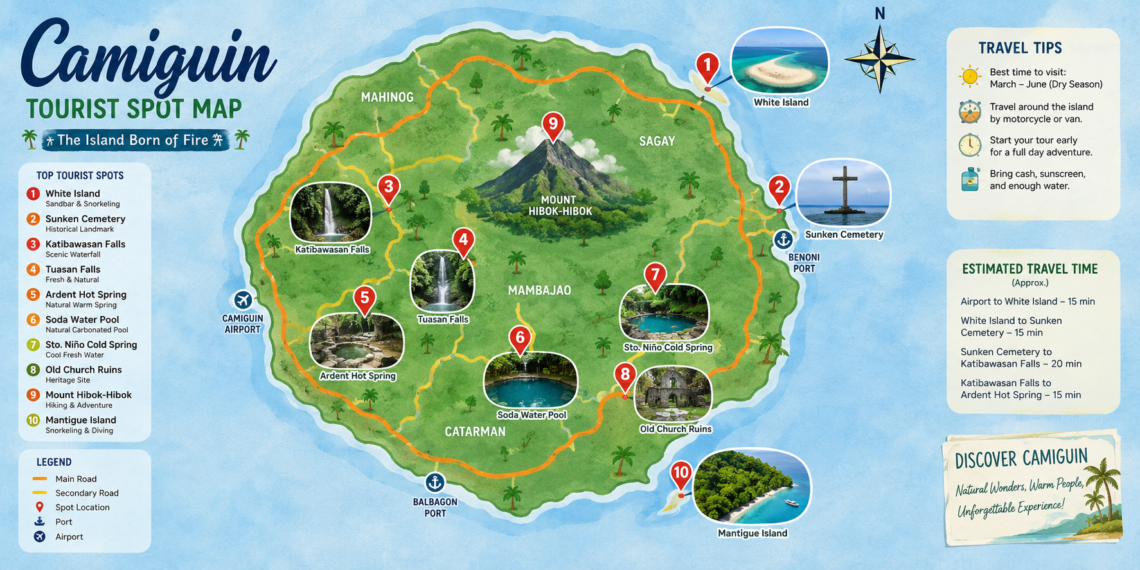 Camiguin Tourist Spot Map: Complete Travel Guide