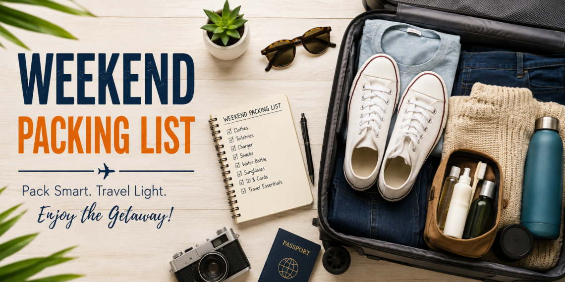 Weekend packing list
